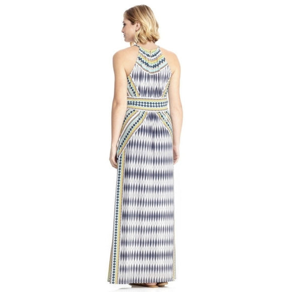 EUC London Times Halter Printed Tiered Maxi Dress - Picture 2 of 9